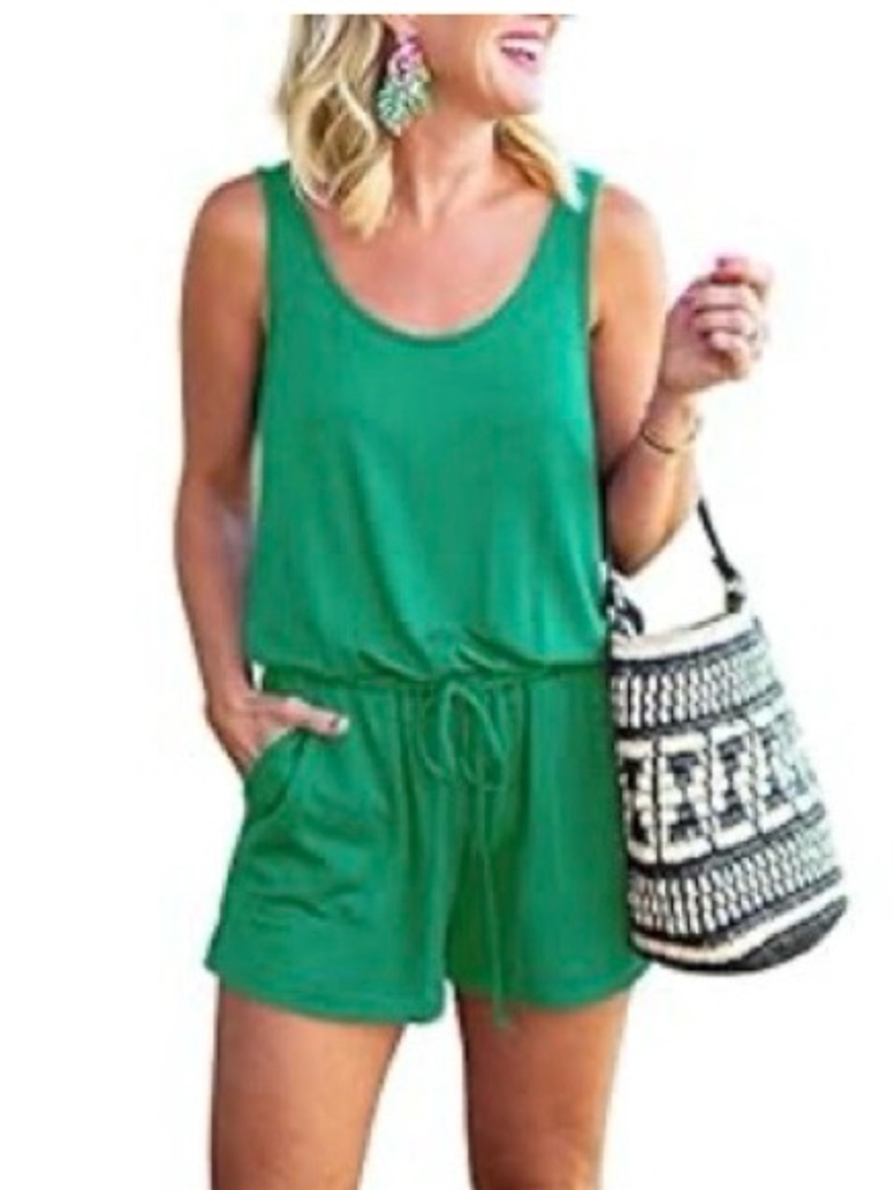 Women’s Green Summer Romper